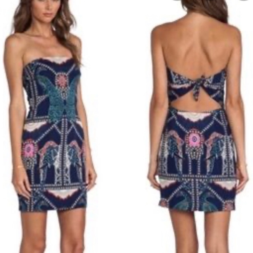 Mara Hoffman Strapless Party Dress in Caravan Midnight sz 2